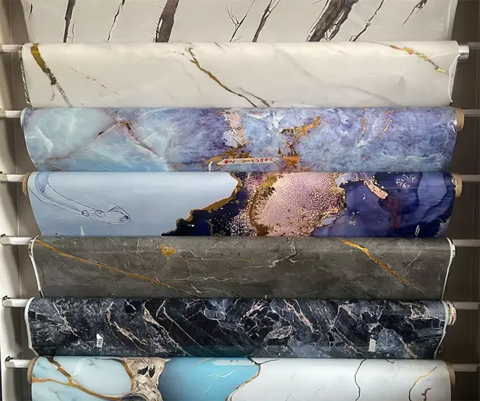 Golden Hot Stamping Marble Heat Transfer Film Golden Hot Stamping Marble Heat Transfer Film