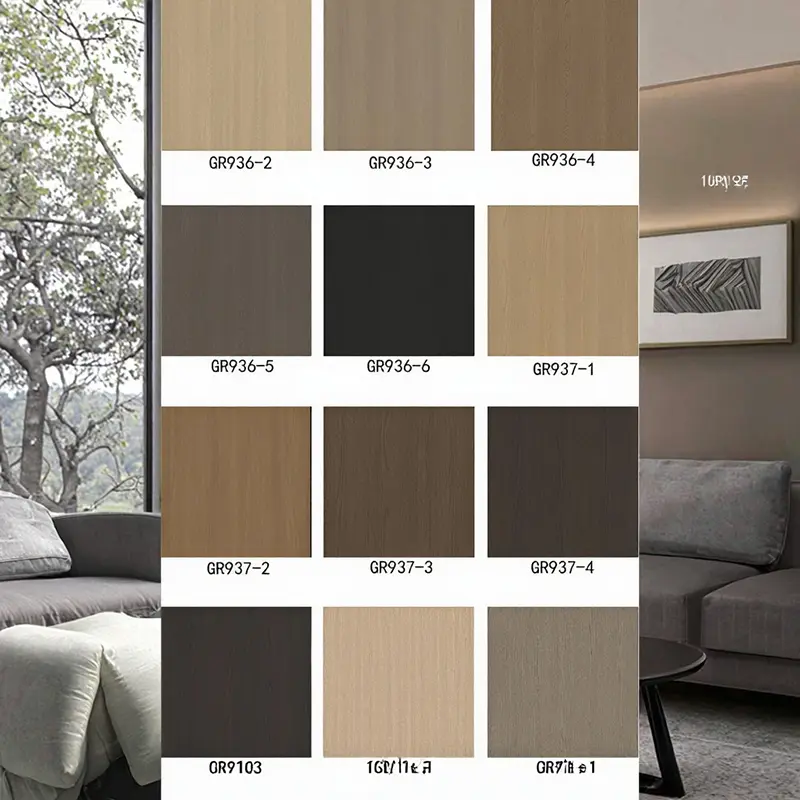 आधुनिक डिजाइन शैली शैली pvc सजावटी फिल्म