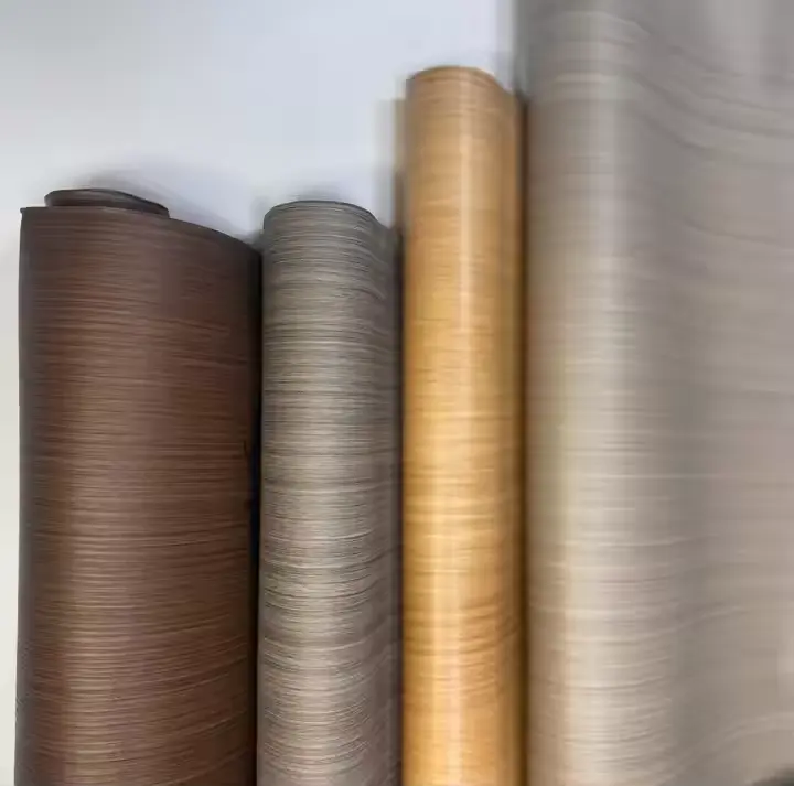 PVC सजावट फिल्म वुडग्रामिन र color ्ग PVC पन्नी ढोकाको लागि
